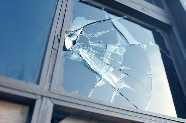vitres cassées